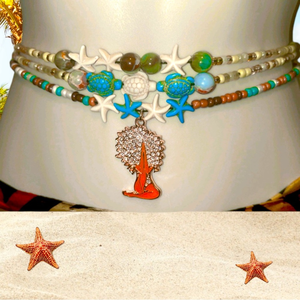 Summertime Beach theme waistbeads